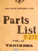 Takisawa-Takisawa TSL-D, Lathe Parts List and Assembies Manual-TSL-D-01